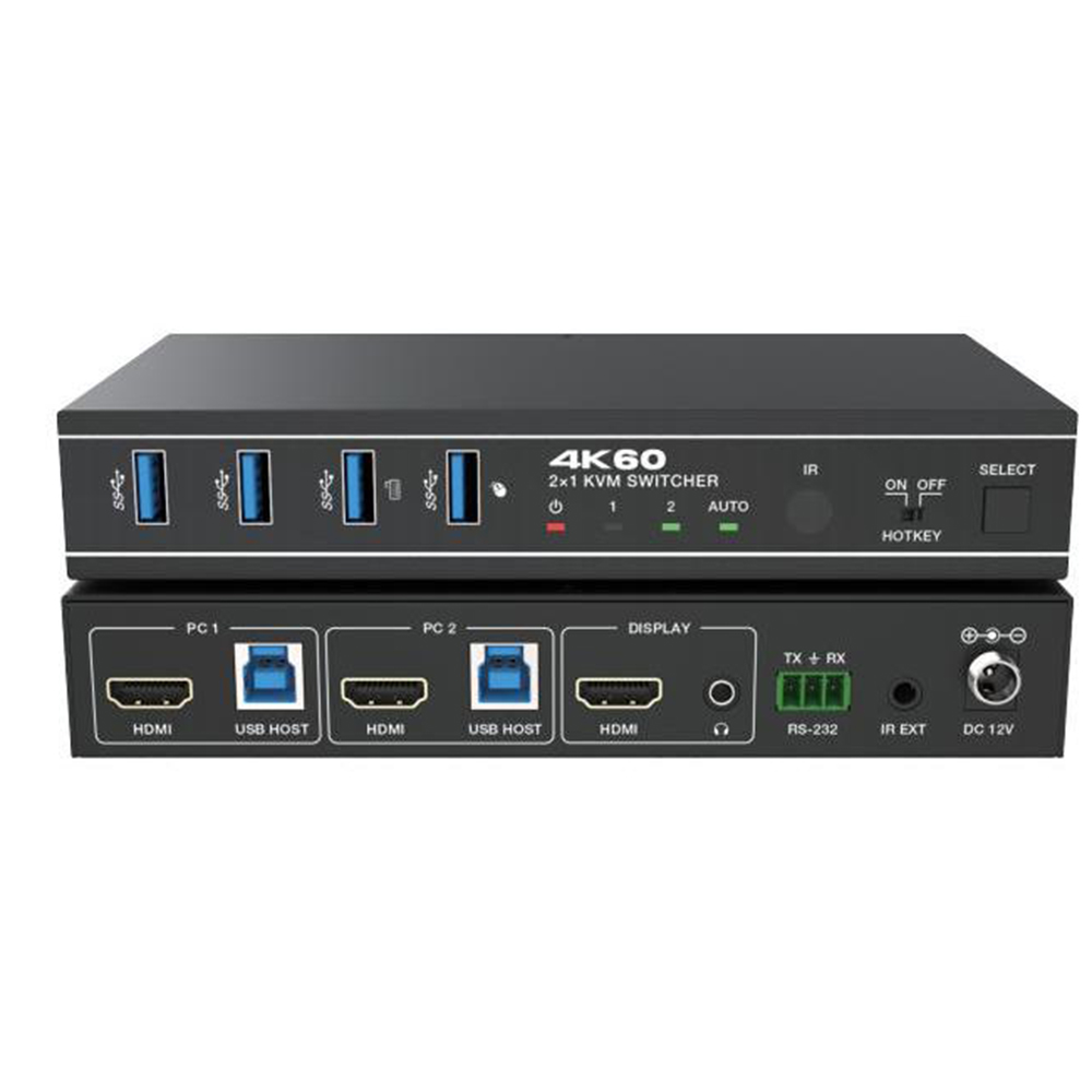 4K60 2x1 KVM switch