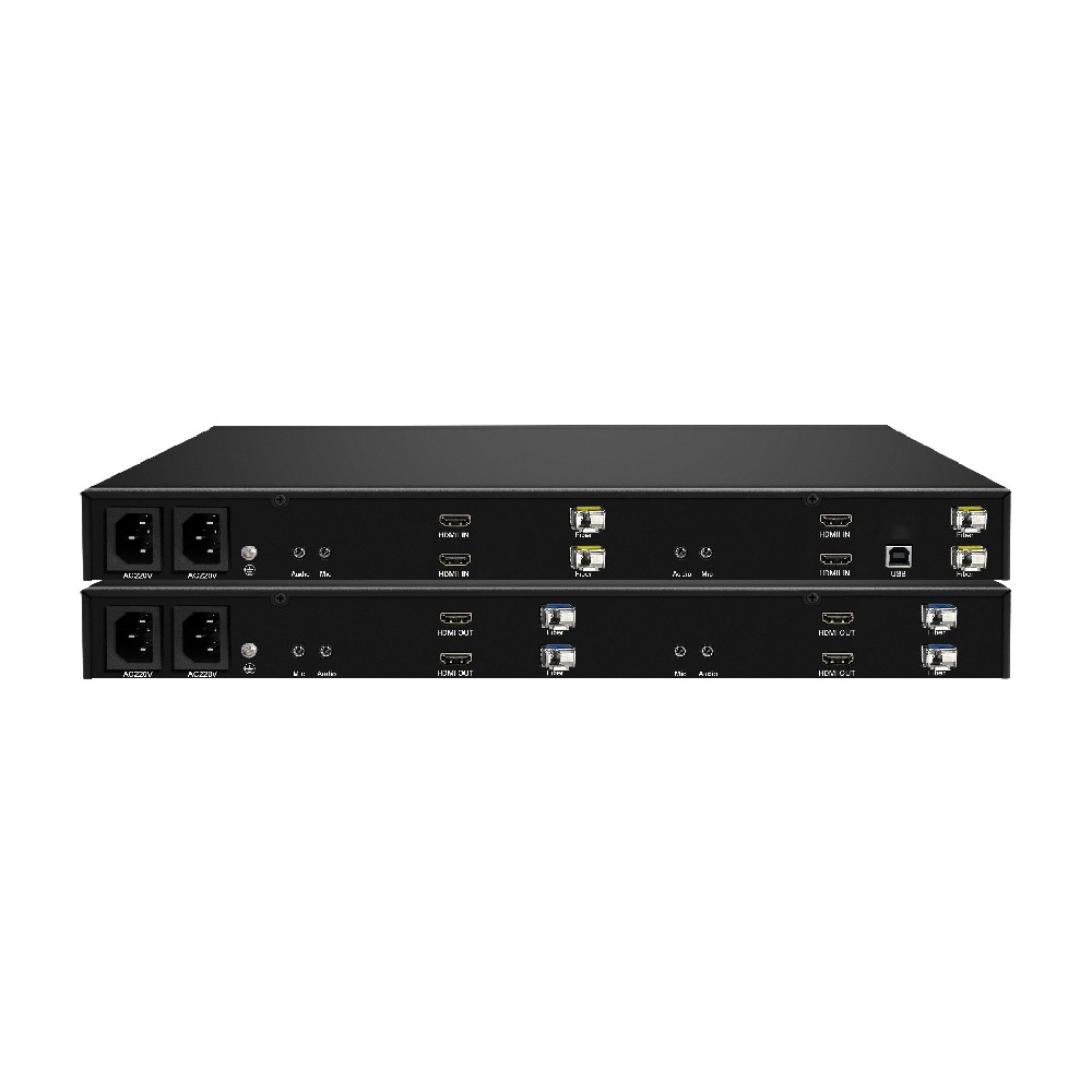 4-channel HDMIKVM fiber optic extender