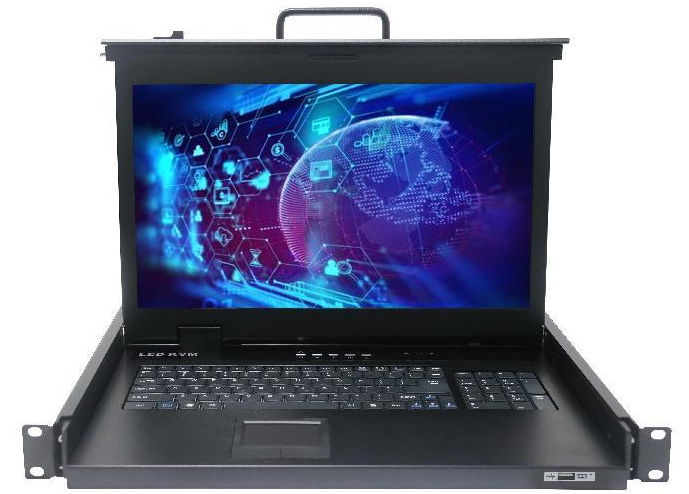 17.3-inch 1-port VGA LED KVM Switch