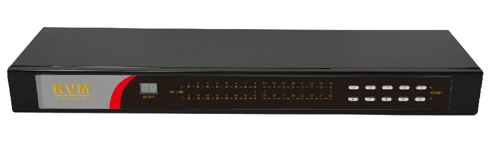 Rack-Mounted 16-Port CAT5 Remote IP KVM Switch