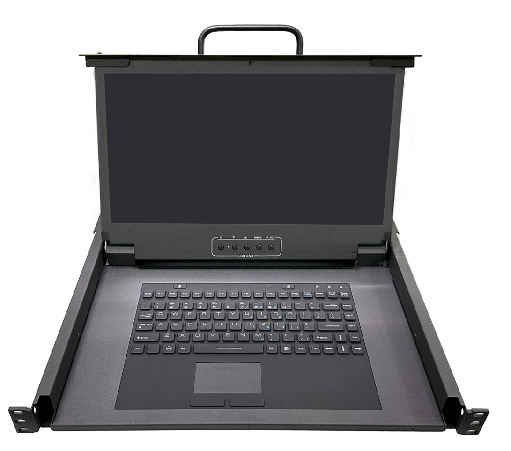 17.3-inch 1-port KVM Monitor (Aerospace Plug Three-Proof Black) - 450MM