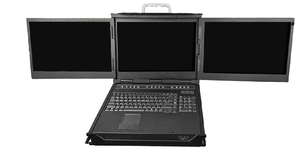 17.3-inch LCD Triple-Display KVM